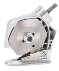 Transform Your Standard Drill With This Stainless Steel Fabric Nibbler And Sheet Metal Cutter Attachment For DIY Pros, close-up view of cutter head.