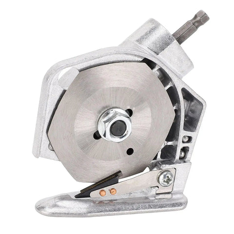 Transform Your Standard Drill With This Stainless Steel Fabric Nibbler And Sheet Metal Cutter Attachment For DIY Pros, close-up view of cutter head.