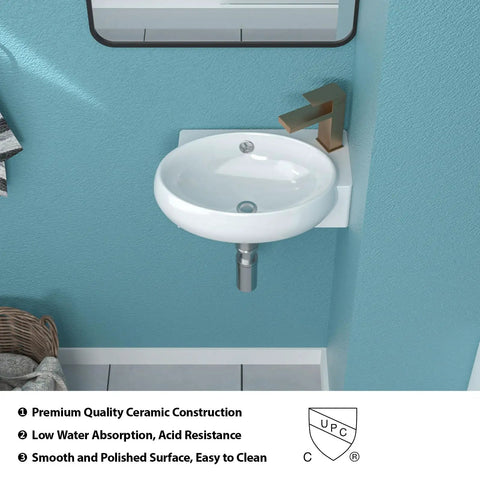 Rectangular Vessel Sink 19x15 White Ceramic Above-Counter Vanity Basin For Modern Bathrooms Slick High-Gloss Finish.