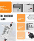 Heavy Duty Solar Panel Disconnect Switch For 1000V DC And AC 60A Outdoor PV Disconnect IP65 Rated Mini Circuit Breaker design details