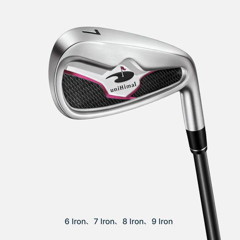 Women's Complete Golf Club Set With Stand Bag Right Handed 11 Piece Including Driver Wood Hybrid Irons Sand Wedge Putter And 3 Headcovers Lightweight Carbon Shafts iron