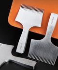 French Style 20 Tooth Pricking Iron Leather Chisel All Polished Punching Tool Kit Obverse 3.0 Mm for leatherwork with DC53 steel.