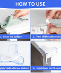 How to use Clear Baby Proofing Corner Shields For Cozy Home Spaces with step-by-step instructions and adhesive application.