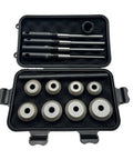 Heavy Duty 27-38mm Car And Motorcycle Valve Seat Repair Tool Kit With Precise 45 Degree Diamond Grinding Wheels For Quick Fixes, open case