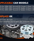 Power Steering Pump 21-5341 Replacement For Honda Accord 2003-2007 LX EX 2.4L models shown with compatible engine parts
