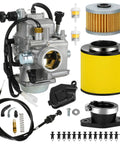 Rancher 350 ATV Carburetor Kit With Air Filter And Oil Filter For Honda Fourtrax 2000 Through 2006 4X4 Rebuild Replacement