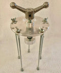Ring Puller With Swivel Head For 3, 4 And 5 Blade Aircraft Propellers, 7 Inch Diameter, Pro Grade Aviation Tool shown upright