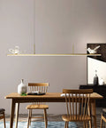 Knock Out Your Home Game With This Fresh Postmodern Bird Ceiling Pendant Light Featuring Polished Brass Chandelier Design Perfect For Living Room Bedroom Dining Room Aisle Decor 123 Cm Long Durable Anti Corrosion Hanging Lamp in a modern dining setting.