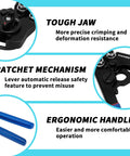 Beast All In One PEX Crimping Tool Kit With 2 In 1 Ratchet Cinch And Removal, ergonomic handle, tough jaw, ratchet mechanism