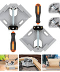 Heavy Duty Corner Clamp 4 Pack 90 Degree Right Angle Clamp With Adjustable Aluminum Alloy Swing Jaw And Single Handle for DIY projects