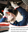 Top Notch Allen Wrenches Set Perfect For Home Repairs And Pro Projects With Super Ergonomic Handles For Easy Gripping And Heavy Duty Hex Key Kit That Really Hits The Spot. Red-handle metal hex key set for automotive undercarriage repairs