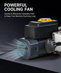 Powerful cooling fan on 180W Automatic Wire Stripper Machine With Five Blades For Scrap Wire From 0.06 To 1.18 Inches