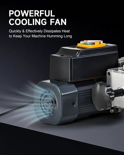 Powerful cooling fan on 180W Automatic Wire Stripper Machine With Five Blades For Scrap Wire From 0.06 To 1.18 Inches