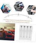 Car Engine Oil Viscosity Tester and Quality Comparator Kit Acrylic Stand for Accurate Oil Testing Essential Tool for Car Maintenance DIYers and Shop Pros, clear 4-tube stand
