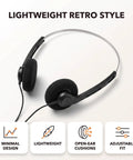 Retro On Ear Wired Headphones Two Pack Featuring Lightweight Portable Comfort And Smooth Adjustable Headband Serving Up Punchy Stereo Clarity For Daily Drives Or Nostalgic Vibes.