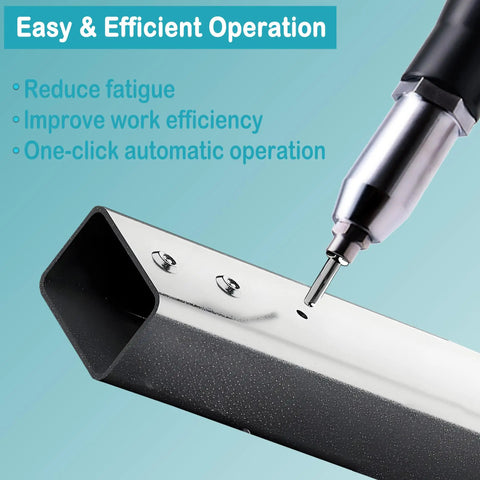 SignalSparkle Brushless Cordless Rivet Gun 21V With Two Batteries fastening metal with automatic operation for efficient work.