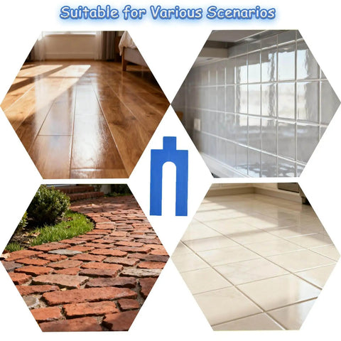 Various flooring types suitable for Pro Grade Leveling And Spacing Shims Kit With 150 Pcs U Shaped Tile Spacers 1mm-6mm