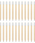 Half Golf Pencils Bulk 48 Pack Pre Sharpened Short Round Wooden Pencils With White Erasers For Classroom Office Writing Supplies