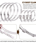 9Pcs Hose Clamp Pliers And CV Boot Clamp Kit With Small And Large Stainless Steel Clamps for Automotive Repair