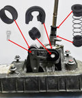Seat Ibiza 6J 2002 2007 And Leon 1M 2000 2005 Gear Shift Cable Linkage End Bushing Repair Kit Replacement components displayed