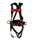 Construction Style Positioning Harness 1161308 All Day Comfort With Readjustment-Free D Ring, Black Small Front View