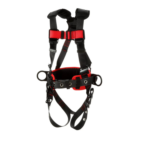 Construction Style Positioning Harness 1161308 All Day Comfort With Readjustment-Free D Ring, Black Small Front View