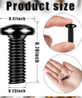 50 Piece M6 Rack Mount Screws, Cage Nuts And Washers Kit For Server Racks, Cabinets, And Enclosures screw size details