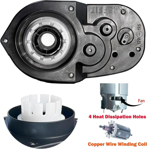 24V RS555 High Torque 40000RPM Motor Gearbox Upgrade For Ride On Toys with steel gears and heat dissipation features