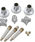 Sterling Tub And Shower Faucet Rebuild Kit Chrome Finish No Brainer Install For Sterling Faucets With Tub Handles Diverter Handle Caps