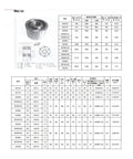 Heavy-Duty One-Way Bearing With Overrunning Clutch And Check Valve For Fixed Rotation Direction, Smooth Engagement, Lock In Opposite Direction, Model MZ60G specifications chart and diagram
