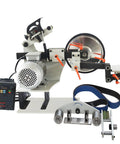 Heavy Duty 2 By 72 Inch Belt Sander Knife Grinder With Variable Speed Polisher showing copper motor and three belts.