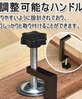 Heavy Duty Metal Clamp Set For Woodworking And Welding, U Shaped And C Shaped Fixing Clamps, showing adjustable screw handle