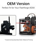 OEM version Upgraded V2 Filament Feeding Assembly For AD5X 3D Printer Direct Drive Extruder Kit, shown with Flashforge AD5X