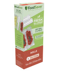 Box of 11 Inch By 16 Foot Vacuum Seal Rolls Two Pack BPA Free Multilayer For Food Preservation Keeps Food Fresh In Refrigerator Or Freezer
