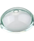 Clear Edge Glass Vessel Sink In Satin Nickel Finish, Above Counter Vessel Design with 1.75 Inch Drain Opening