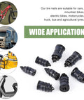 60 Piece Tire Repair Kit With Self Service Plugs For Cars Motorcycles Trucks And Tractors Includes Small And Large Spiral Rubber Plugs