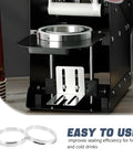 Two Pack Aluminum Cup Sealing Ring For Cup Sealer Machines No Sweat Easy To Clean And Dependable Sealing Results Precise Alignment For Milk Tea Shops Drink Kiosks Cafes And Beverage Stations Silver Metal Accessory, 82mm rings