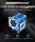40 To 1 NMRV040 Worm Gearbox Reducer For Nema 34 Stepper And Servo Motors RV40 Beefy Metal Gearhead with low noise