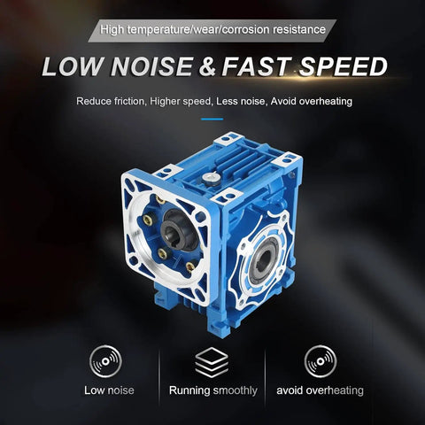 40 To 1 NMRV040 Worm Gearbox Reducer For Nema 34 Stepper And Servo Motors RV40 Beefy Metal Gearhead with low noise