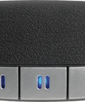 Slick Leather Like Grip Premium Garage Door Opener Remote Control Transmitter 373P front view with buttons and black texture
