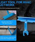 Duct Clip Tool For HVAC Ductwork With Magnetic Clip Access, PPC And PPF Cleat Tools, Pro Grade, 4 Inch Handle For Tight Spaces