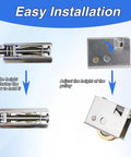 Two Pack Sliding Patio Door Rollers With 1-1/2 Inch Steel Ball Bearings, Adjustable Wheel Height For Smooth Quiet Operation