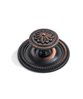 Oil Rubbed Bronze Cabinet Knobs With Backplates, 2.5 Inch, 2 Pack, Vintage Style Drawer Knobs For Cabinets, Dressers, Closets