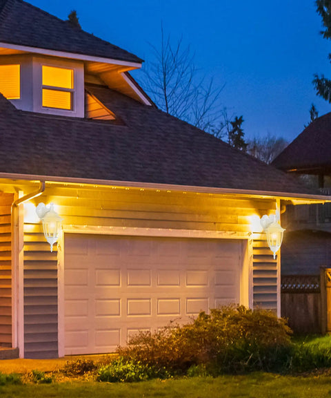Outdoor Wall Lantern Waterproof Sconce Light Fixture For Porch Garage Patio Yard With White Wall Mount Bulb Included 2 Pack