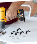 Hella Strong Invisible Furniture Connector Brackets With Dual Purpose Hidden Mount Fasteners for DIY assembly with drill.