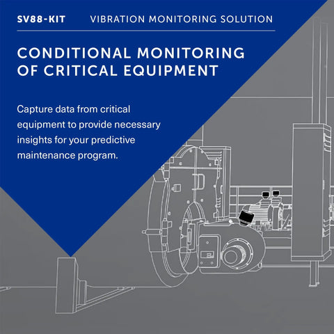 Vibration Monitoring Kit With 5 KHz Triaxial Monitoring And Integrated Temperature Sensors diagram and specs