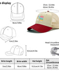 Breathable Women's Outdoor Trucker Hat With Adjustable Strap Lightweight Mesh Crown size and dimensions