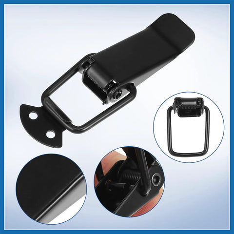 Universal Car Bumper Security Hook Lock Clips for Trunk Quick Release Fasteners 105x33mm 2 Pack, close-up view