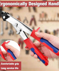 10 Inch Sheet Metal Nibbler Shears With Ergonomic Handle And Locking Design for iron copper aluminum cutting up to 0.8 mm