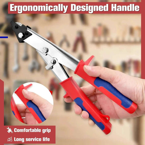10 Inch Sheet Metal Nibbler Shears With Ergonomic Handle And Locking Design for iron copper aluminum cutting up to 0.8 mm